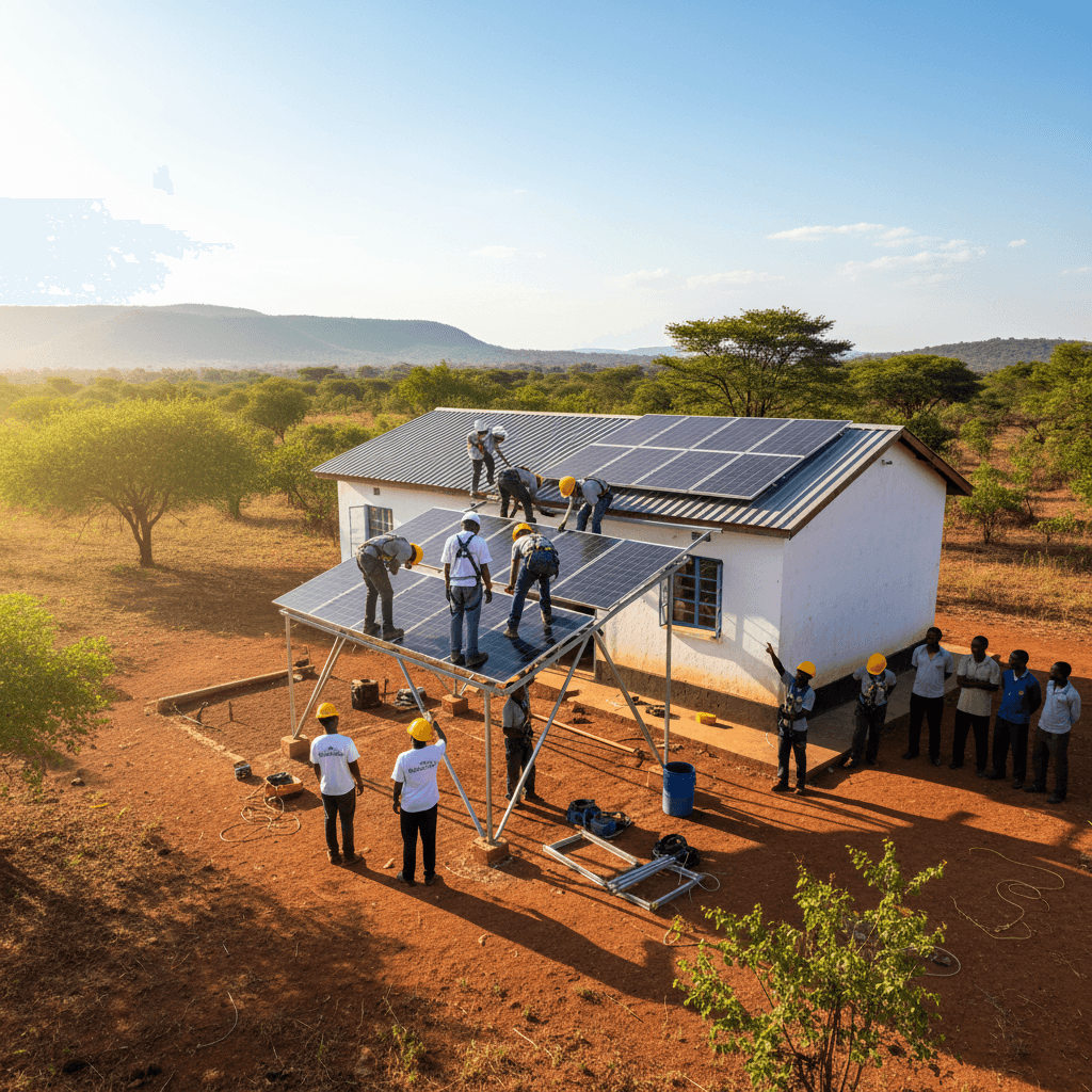 Africa Health Power Initiative delivering solar energy to rural healthcare facility in Africa